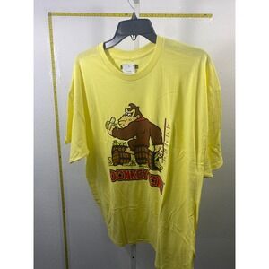 Nintendo Donkey Kong Graphic T-Shirt‎ Mens XL Yellow Cotton Retro Video Game Tee